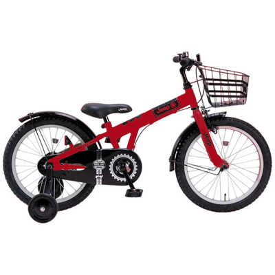 ジープ 18インチ キッズサイクル レッド RED 【組立商品につき返品不可 