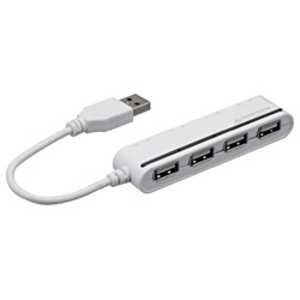 グリーンハウス USB2.0ハブ [スイッチ付] （4ポート・バスパワー・ホワイト） GH-UH204SBW　ホワイト GH-UH204S