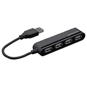 グリーンハウス USB2.0ハブ｢スイッチ付｣(4ポｰト･バスパワｰ) GH-UH204S