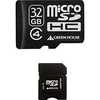 グリーンハウス microSDHCメモリーカード(SDHC変換アダプタ付き/防水仕様) ｢Class4対応/32GB｣ GH-SDMRHC32G4