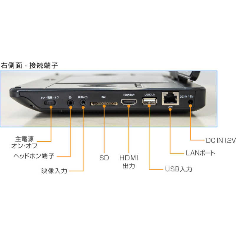 グリーンハウス グリーンハウス 11.4型 ポータブルブルーレイプレーヤー　ブラック GH-PBD11AC-BK GH-PBD11AC-BK