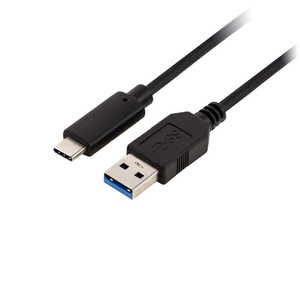 グリーンハウス USB3.1 Gen1ケーブル TypeC-A 1m GH-UCSCAA1-BK ブラック