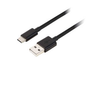 グリーンハウス USB2.0 ケーブル TypeC-A 1m GH-UCSCAB1-BK ブラック [1m] GH-UCSCAB1-BK