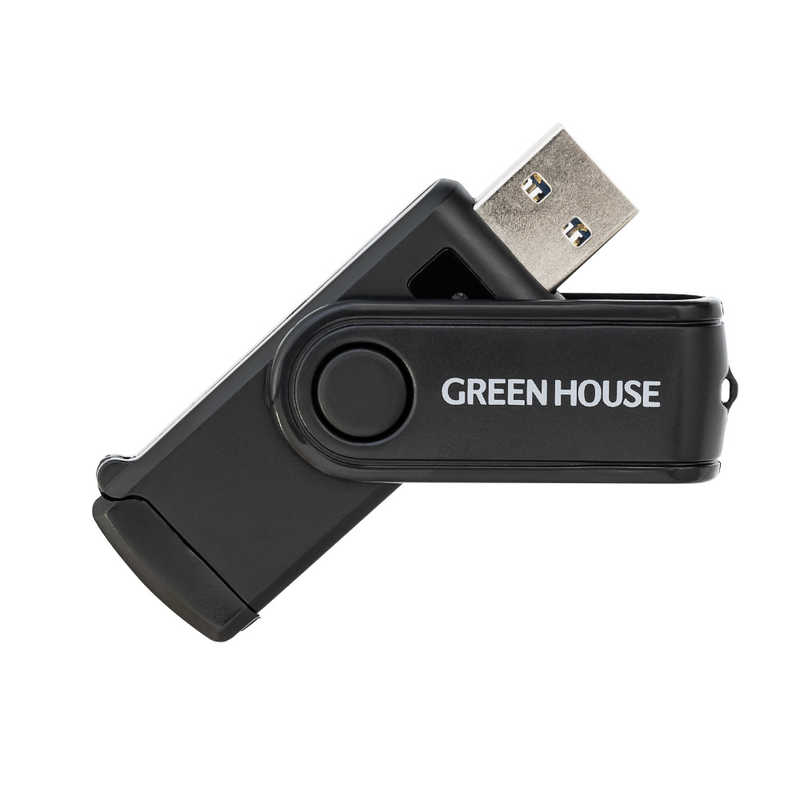 グリーンハウス グリーンハウス マルチカードリーダー (USB3.0/2.0/1.1) GH-CRMU3A-BK GH-CRMU3A-BK