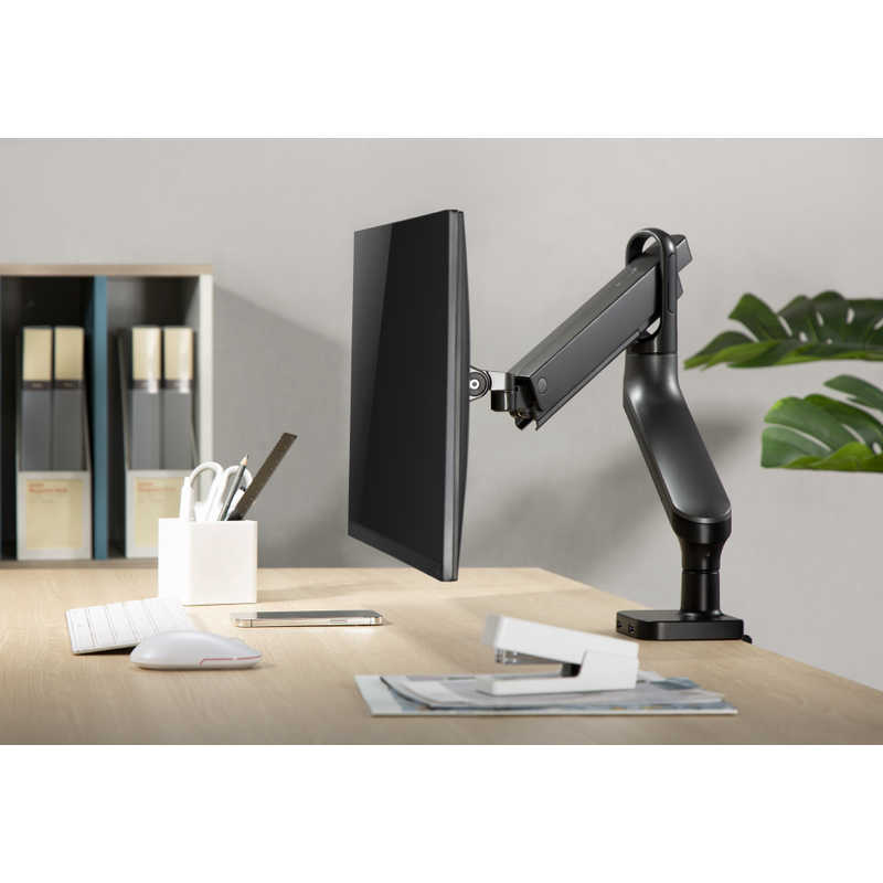 68％以上節約 推奨品 グリーンハウス GH-AMEF1-BK メカニカルスプリング式ディスプレイ用アーム 4軸モデル ブラック  soluambientales.com