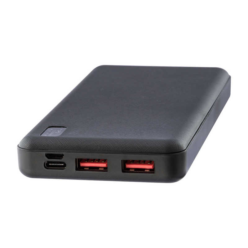 グリーンハウス グリーンハウス PD対応モバイルバッテリー10000mA ブラック ［USB Power Delivery対応 /3ポート /充電タイプ］ GH-BTPA100-BK GH-BTPA100-BK