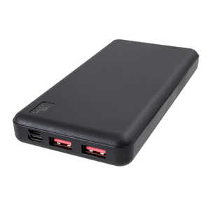 グリーンハウス PD対応モバイルバッテリー10000mA ブラック ［USB Power Delivery対応 /3ポート /充電タイプ］ GH-BTPA100-BK