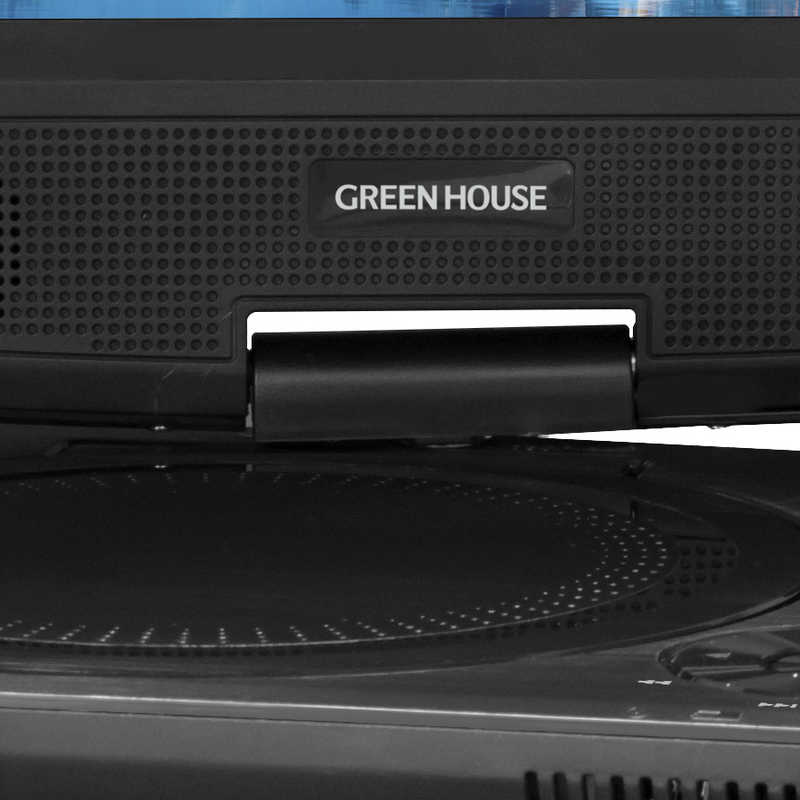 グリーンハウス グリーンハウス ポータブルDVDプレーヤー 乾電池対応 ブラック GH-PDV7RBCBK GH-PDV7RBCBK