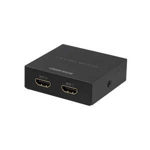 グリーンハウス 4K30P対応 HDMIスプリッタ 2ポート GH-HSPG2