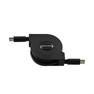 ꡼ϥ USB Type-C - USB Type-C USBť֥60W [1m /USB Power Deliveryб] GH-UMCA60-BK