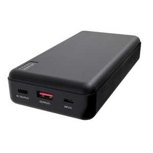グリーンハウス PD対応モバイルバッテリー 20000mA ブラック ［USB Power Delivery対応 /2ポート /充電タイプ］ GHBTPC200CBK