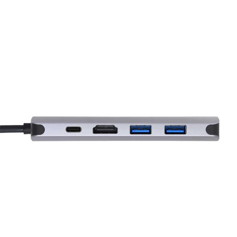 グリーンハウス グリーンハウス USB TypeCドッキングステーション 有線LANポート  ［USB Power Delivery対応］ GH-MHC5A-SV GH-MHC5A-SV