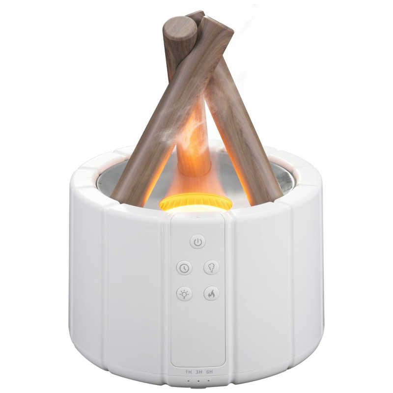 グリーンハウス グリーンハウス かがり火 USB加湿器 ［超音波式］ コンパクト卓上式 GH-UMBA-WH GH-UMBA-WH