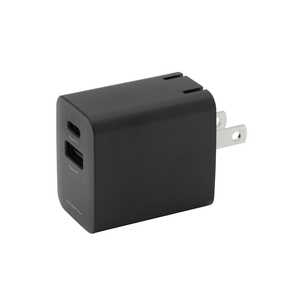 ꡼ϥ AC-USBץ Type-AC PD20W ֥å 2ݡ /USB Power Deliveryб GH-JD2PA-BK