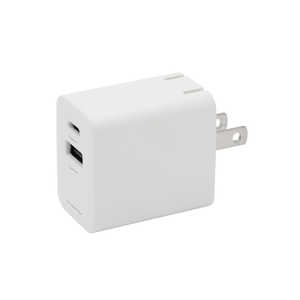 ꡼ϥ AC-USBץ Type-AC PD20W ۥ磻 2ݡ /USB Power Deliveryб GH-JD2PA-WH