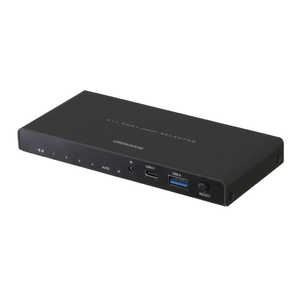 グリーンハウス HDMIセレクタ Input4(HDMI3＋Type-C1)＋Output1ポート GHHSWH4BK