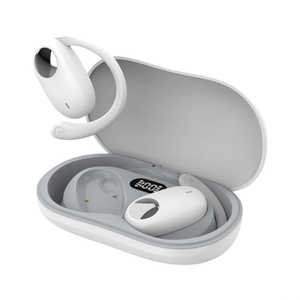 グリーンハウス オープンイヤーワイヤレスイヤホン イヤーフックタイプ ホワイト [ ワイヤレス ( 左右分離 ) / Bluetooth 対応 ] GH-OWSA-WH