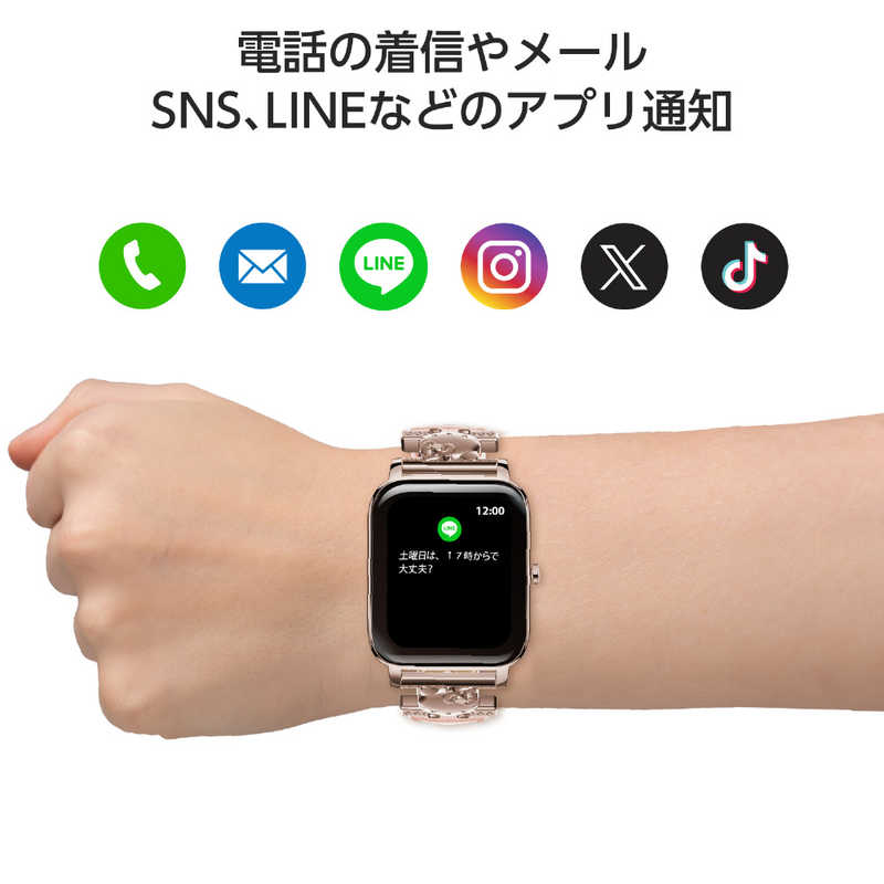 グリーンハウス グリーンハウス サンリオキャラクターズ スマートウォッチ クロミ GH-SMWL-KU GH-SMWL-KU