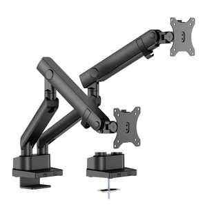 グリーンハウス メカニカルスプリング式 ディスプレイ用アーム クランプ/グロメット式 2画面 GH-AMES2H-BK グリーンハウス メカニカルスプリング式 ディスプレイ用アーム クランプ/グロメット式 2画面 GH-AMES2H-BK