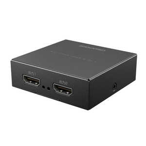 グリーンハウス HDMIスプリッター 2ポート GH-HSPK2C-BK グリーンハウス HDMIスプリッター 2ポート GH-HSPK2C-BK