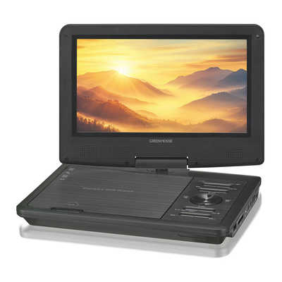グリーンハウス ポータブルDVDプレーヤー Type-C ［9V型ワイド