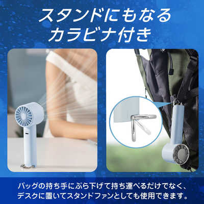 ハンディクリーンファン新品 グリーンハウス ペルチェハンディファン 冷却プレート搭載 カラビナ