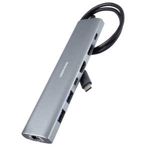 �O���[���n�E�X USB3.2 Gen1 �h�b�L���O�X�e�[�V���� 7in1 HDMIx2 �V���o�[ �mUSB Power Delivery�Ή��n GH-MHC7A-SV