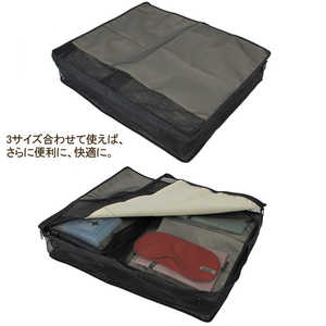 コンサイス BOX型メッシュケースL BKBK CON87 コンサイス BOX型メッシュケースL BKBK CON87