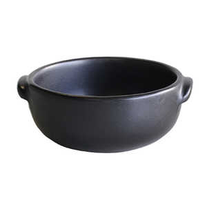 マルヨシ陶器 グラタン皿 一人用 13cm アースン 陶器 萬古焼 ブラック M4642