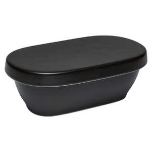 佐治陶器 おひつ オーバル型 800ml ブラック 403723