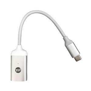 TUNEWEAR USB-C to Mini DisplayPort 変換アダプタ シルバー TUN-OT-000044
