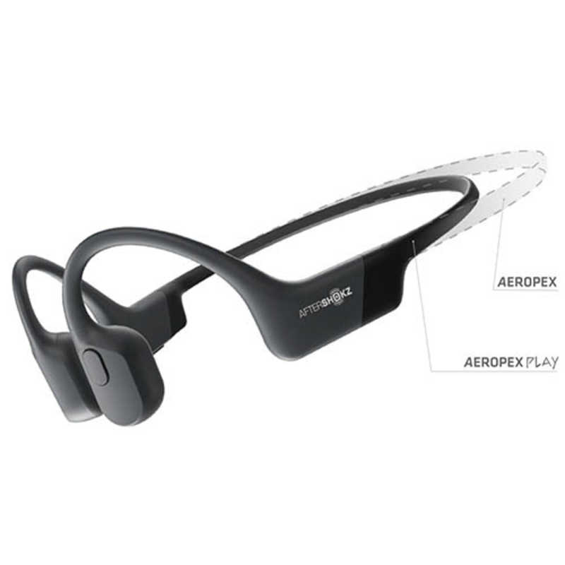 ＳＨＯＫＺ ＳＨＯＫＺ ブルートゥースイヤホン 耳かけ型 Aeropex Play コズミックブラック [リモコン・マイク対応 骨伝導 Bluetooth] AFT-EP-000019 AFT-EP-000019
