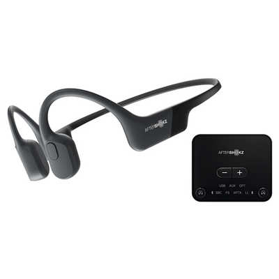 SHOKZ 骨伝導ワイヤレスヘッドホン テレビ用 トランスミッタ付 マイク
