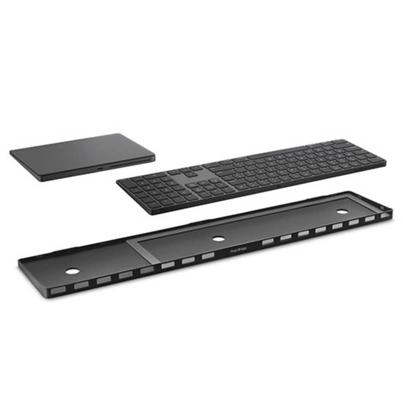 TWELVESOUTH TWELVESOUTH Apple Magic Keyboard（テンキー付き）＋Magic Trackpad 2用コンビネーションブリッジ MagicBridge Extended ブラック TWSKY000004 TWSKY000004