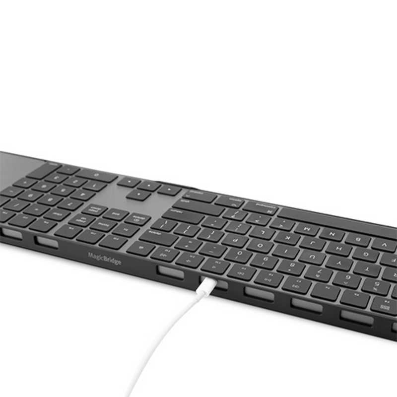 TWELVESOUTH TWELVESOUTH Apple Magic Keyboard（テンキー付き）＋Magic Trackpad 2用コンビネーションブリッジ MagicBridge Extended ブラック TWSKY000004 TWSKY000004