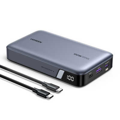 【35％OFF】 2way急速充電モバイルバッテリー 20000mAh UGREEN 100W to USB-C スマホアクセサリー