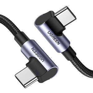 UGREEN USB-C to USB-C 両端L字 急速充電ケーブル 100W 1m 70696 ［USB Power Delivery対応］ UGR-OT-100011