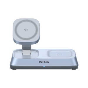 UGREEN 3-in-1 マグネット式ワイヤレス充電器 55676 ブルー UGR-ST-000005 UGREEN 3-in-1 マグネット式ワイヤレス充電器 55676 ブルー UGR-ST-000005