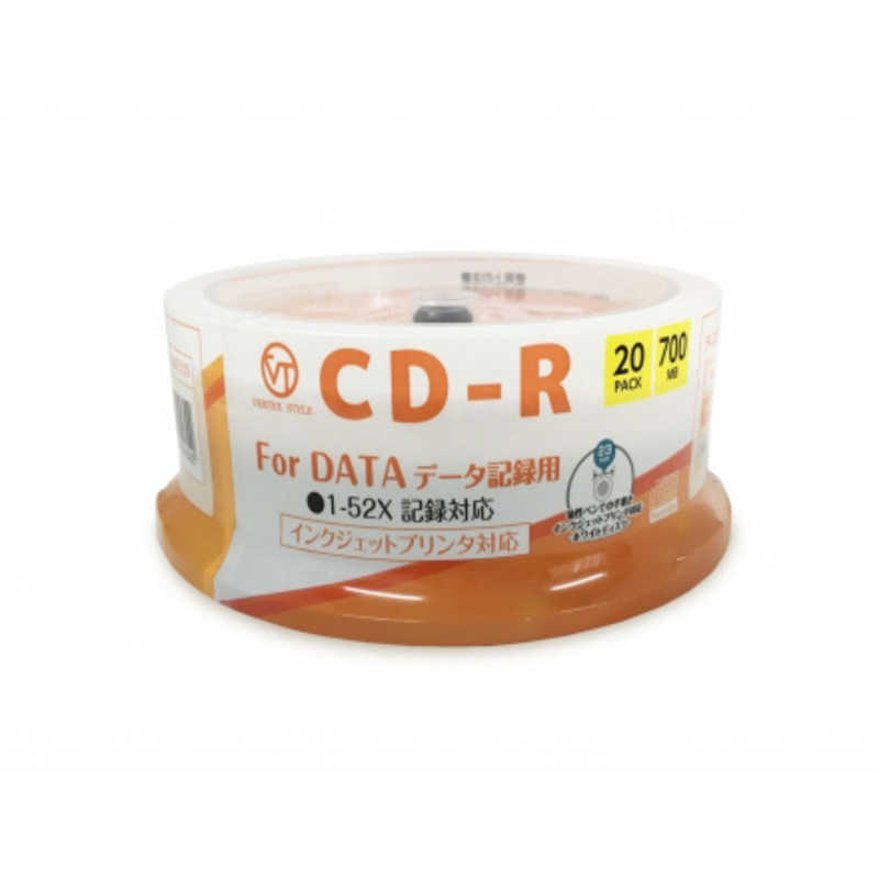 ヴァーテックス ヴァーテックス データ用CD-R 20枚スピンドル CDRD700MB.20S CDRD700MB.20S