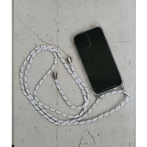 アクロス iPhone 12/12Pro ネックショルダー付クリアケース2 ホワイト AIC22-SH12-02 アクロス iPhone 12/12Pro ネックショルダー付クリアケース2 ホワイト AIC22-SH12-02