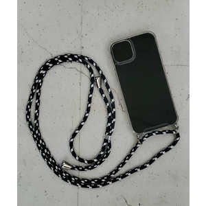アクロス iPhone 13 ネックショルダー付クリアケース1 ネイビー AIC22-SH13-01 アクロス iPhone 13 ネックショルダー付クリアケース1 ネイビー AIC22-SH13-01
