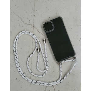 アクロス iPhone 13 ネックショルダー付クリアケース2 ホワイト AIC22SH1302