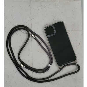 アクロス iPhone 13 ネックショルダー付クリアケース5 グレー AIC22-SH13-05 アクロス iPhone 13 ネックショルダー付クリアケース5 グレー AIC22-SH13-05