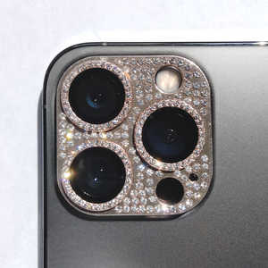 アクロス iPhone 14Pro/14ProMax ラインストーン カメラカバーガラスローズゴールド  ACC22-R14PRG