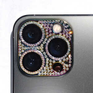 アクロス iPhone 14Pro/14ProMax ラインストーン カメラカバーガラスレインボー ACC22-R14PRB アクロス iPhone 14Pro/14ProMax ラインストーン カメラカバーガラスレインボー ACC22-R14PRB