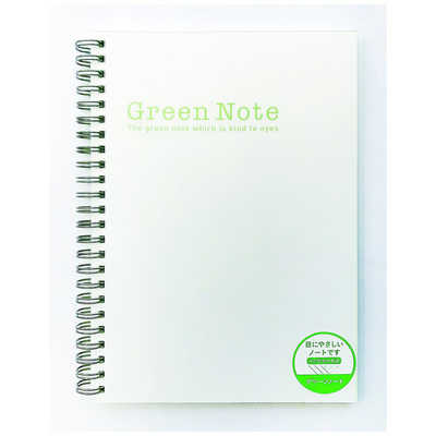 クラスタージャパン ｢目に優しいグリーンノート｣ダブルリングノート[紙