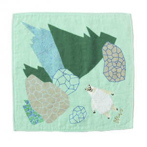 楠橋紋織 moritaMiW モコモコドウブツハンカチ 氷原シロクマ MMMOKOHANKATI