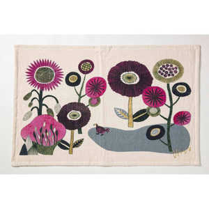 楠橋紋織 moritaMiW TEATOWEL ティータオル 花とドードー/あの時の庭 MMTEATOWEL