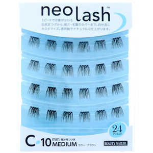 ビューティーネイラー neo lash(ネオラッシュ)Cタイプ 毛量ボリューミー 10mm ミディアム ブラウン NEX-8C