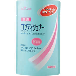 熊野油脂 ファーマアクト 弱酸性 薬用コンディショナー つめかえ用 400mL 